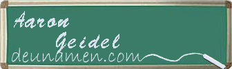 Aaron Geidel Visitenkarte